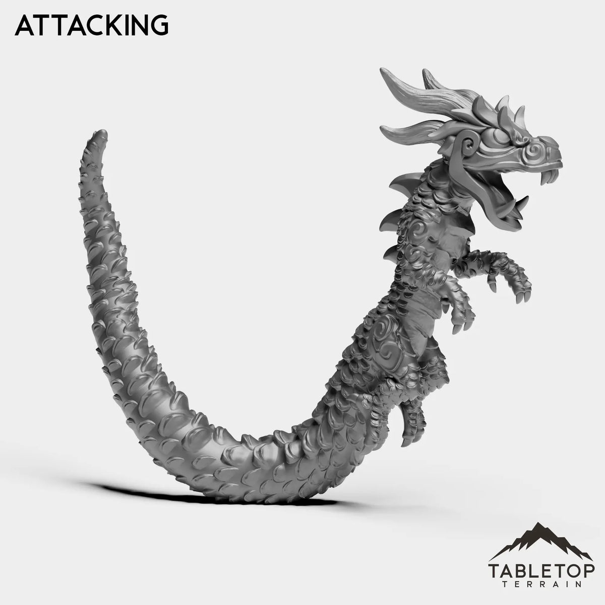Tabletop Terrain Miniature Panda Dragon Serpent