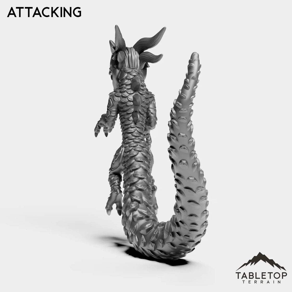 Tabletop Terrain Miniature Panda Dragon Serpent