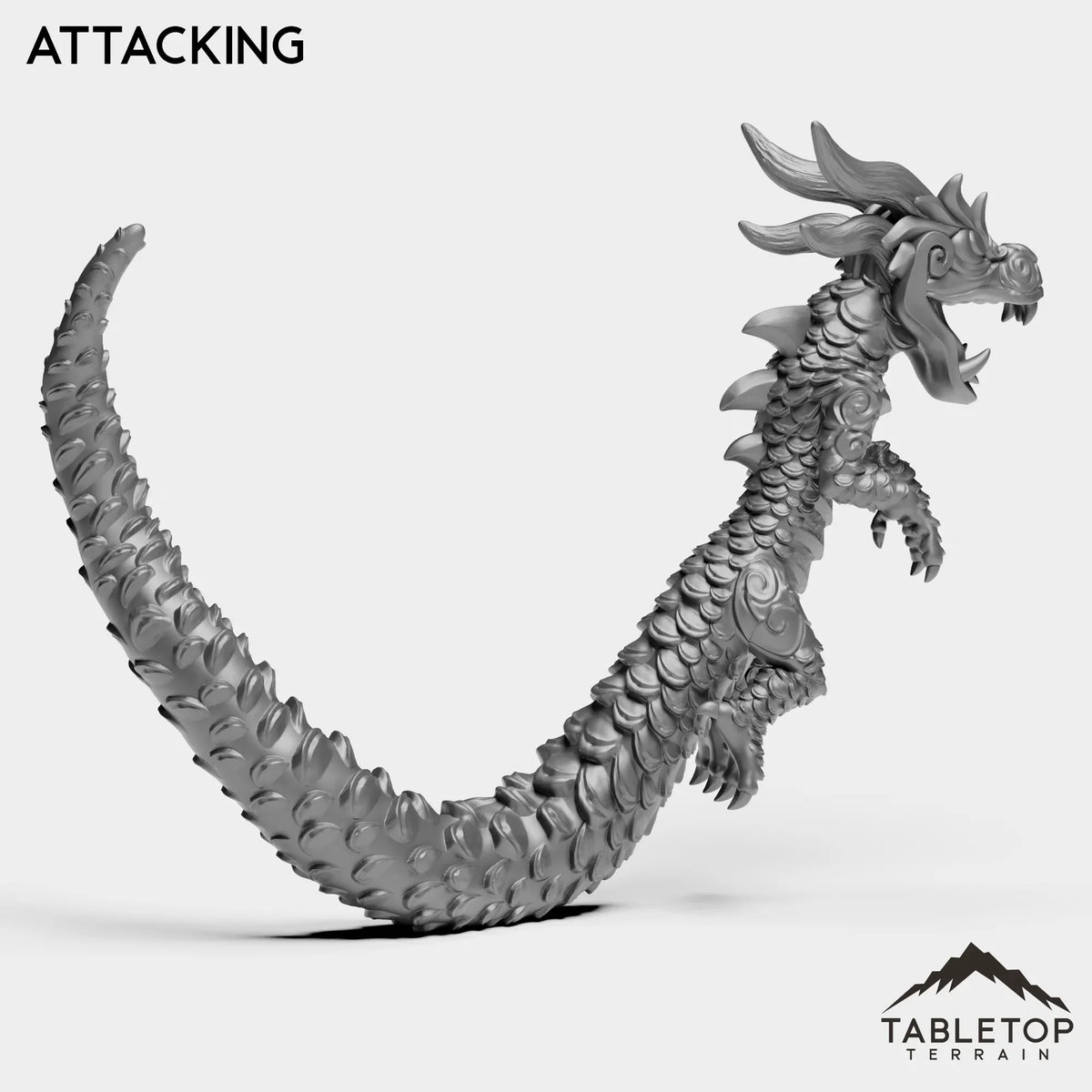 Tabletop Terrain Miniature Panda Dragon Serpent