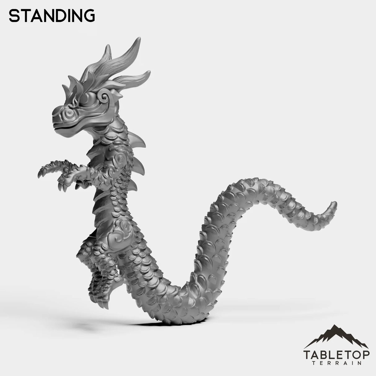 Tabletop Terrain Miniature Panda Dragon Serpent