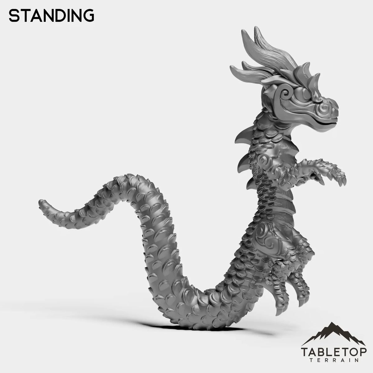 Tabletop Terrain Miniature Panda Dragon Serpent