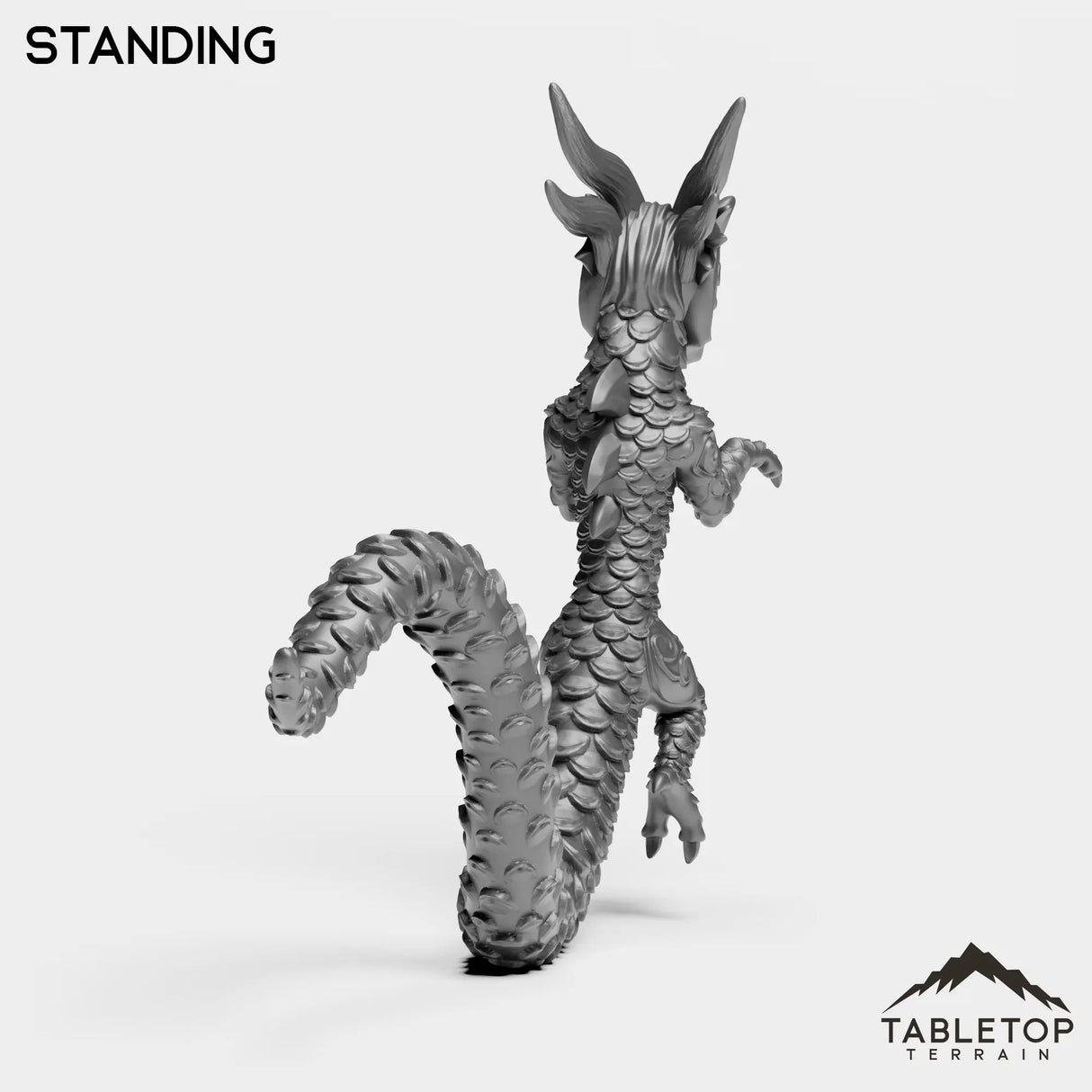 Tabletop Terrain Miniature Panda Dragon Serpent