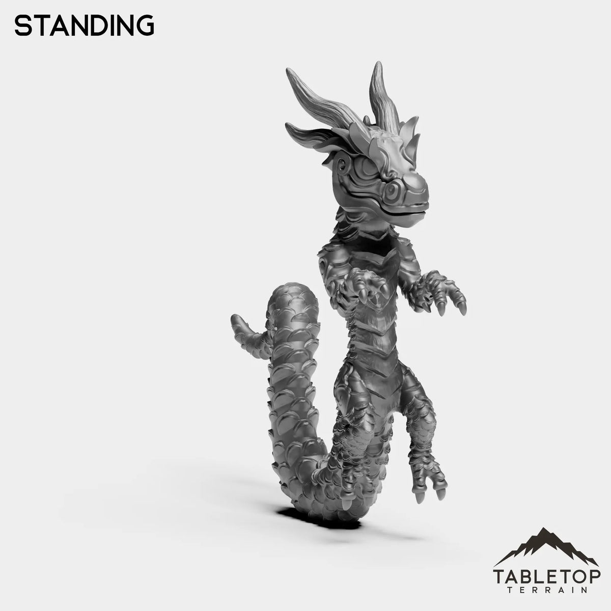 Tabletop Terrain Miniature Panda Dragon Serpent