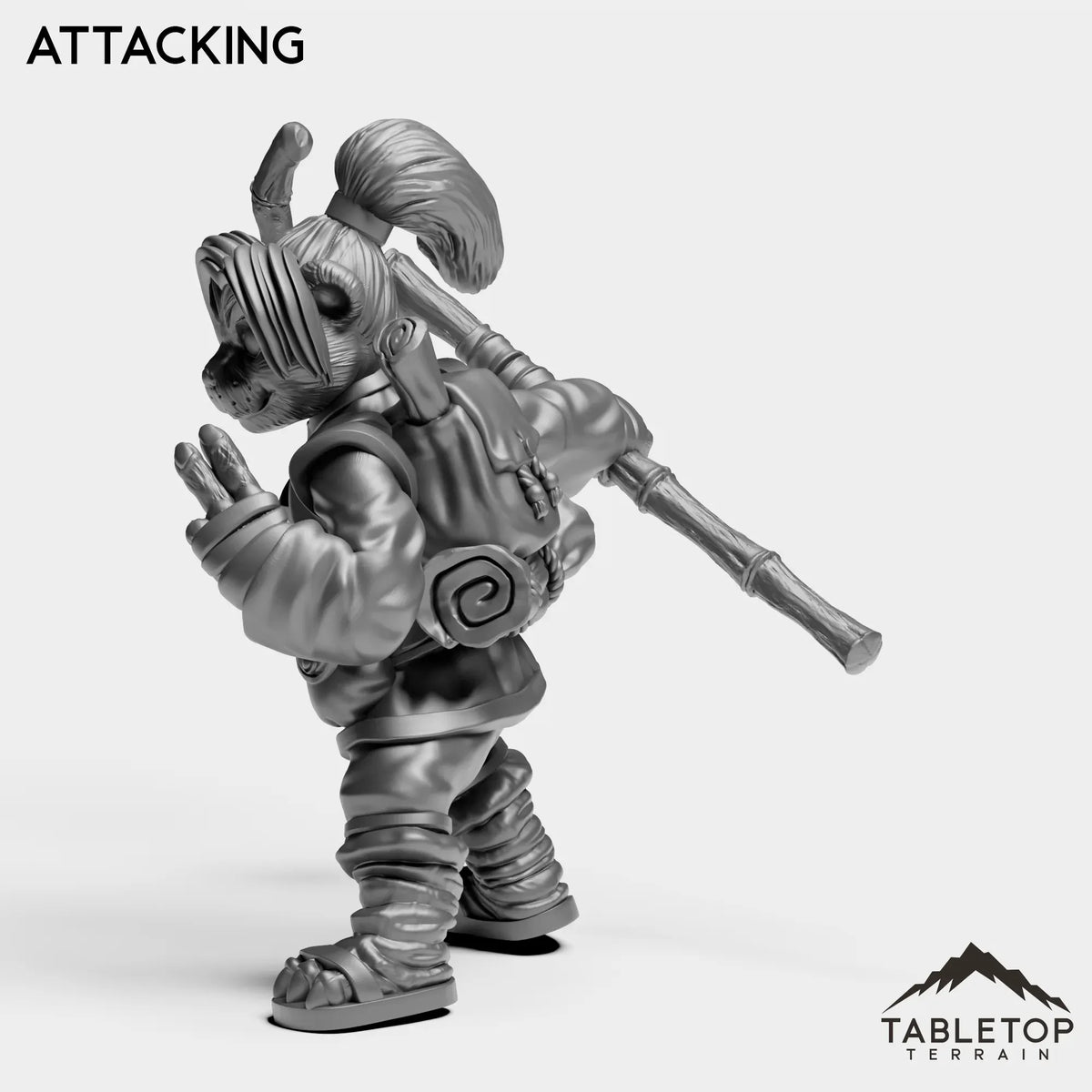 Tabletop Terrain Miniature Panda Girl