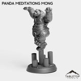 Tabletop Terrain Miniature Panda Meditating Monk