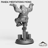 Tabletop Terrain Miniature Panda Meditating Monk