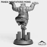 Tabletop Terrain Miniature Panda Meditating Monk