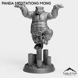 Tabletop Terrain Miniature Panda Meditating Monk