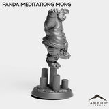 Tabletop Terrain Miniature Panda Meditating Monk