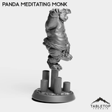 Tabletop Terrain Miniature Panda Meditating Monk