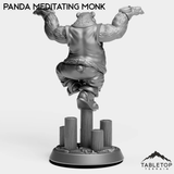 Tabletop Terrain Miniature Panda Meditating Monk