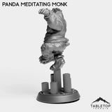 Tabletop Terrain Miniature Panda Meditating Monk