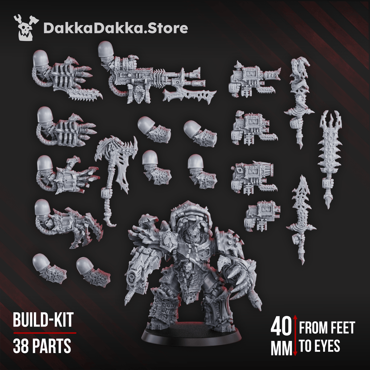Tabletop Terrain Miniature Pandemic Destroyer Squad (build kit)