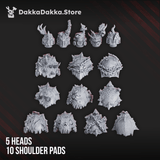 Tabletop Terrain Miniature Pandemic Warriors Assembly Kit (59 parts)
