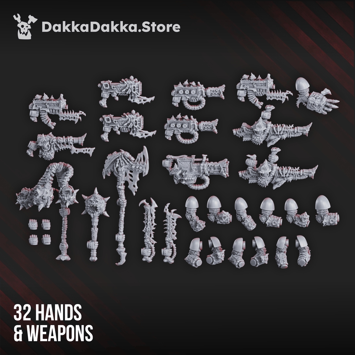 Tabletop Terrain Miniature Pandemic Warriors Assembly Kit (59 parts)