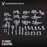 Tabletop Terrain Miniature Pandemic Warriors Assembly Kit (59 parts)