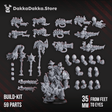 Tabletop Terrain Miniature Pandemic Warriors Assembly Kit (59 parts)