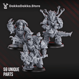 Tabletop Terrain Miniature Pandemic Warriors Assembly Kit (59 parts)