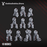 Tabletop Terrain Miniature Pandemic Warriors Assembly Kit (59 parts)
