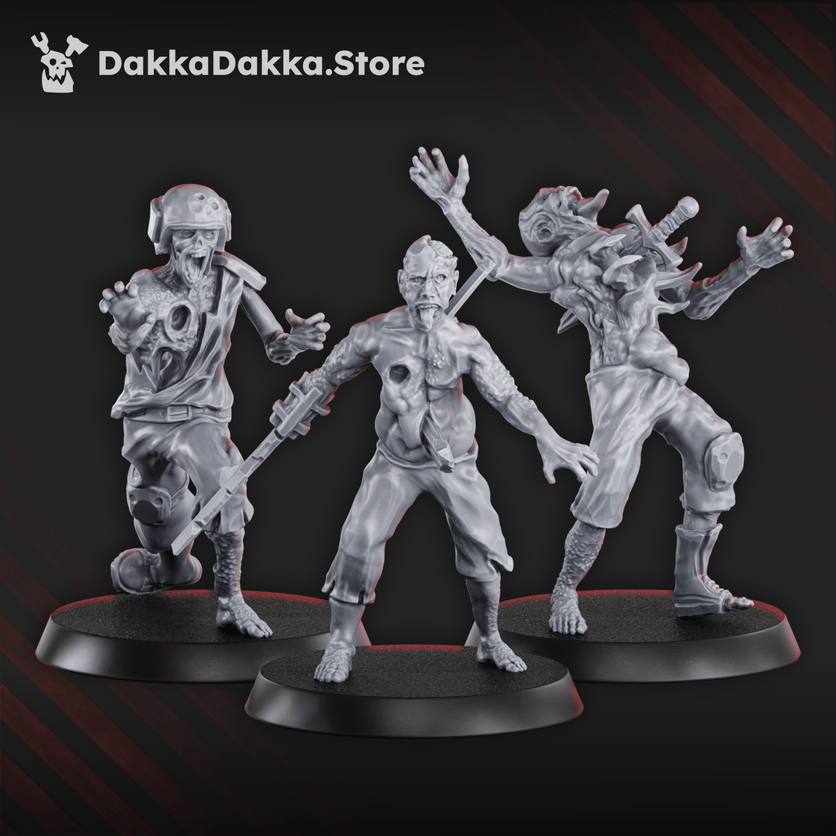Tabletop Terrain Miniature Pandemic Zombies Squad x10