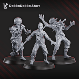 Tabletop Terrain Miniature Pandemic Zombies Squad x10