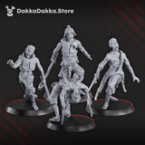 Tabletop Terrain Miniature Pandemic Zombies Squad x10