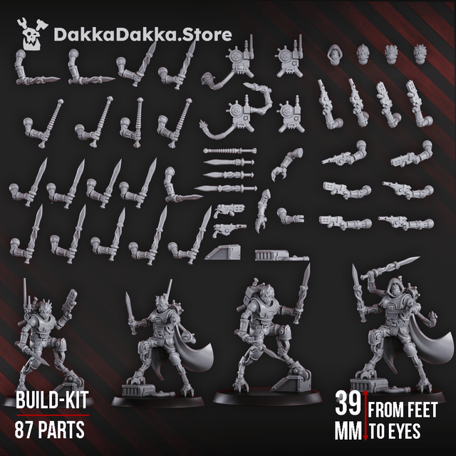 Tabletop Terrain Miniature Persecutors Contrakeens - Shredkeens (build kit)