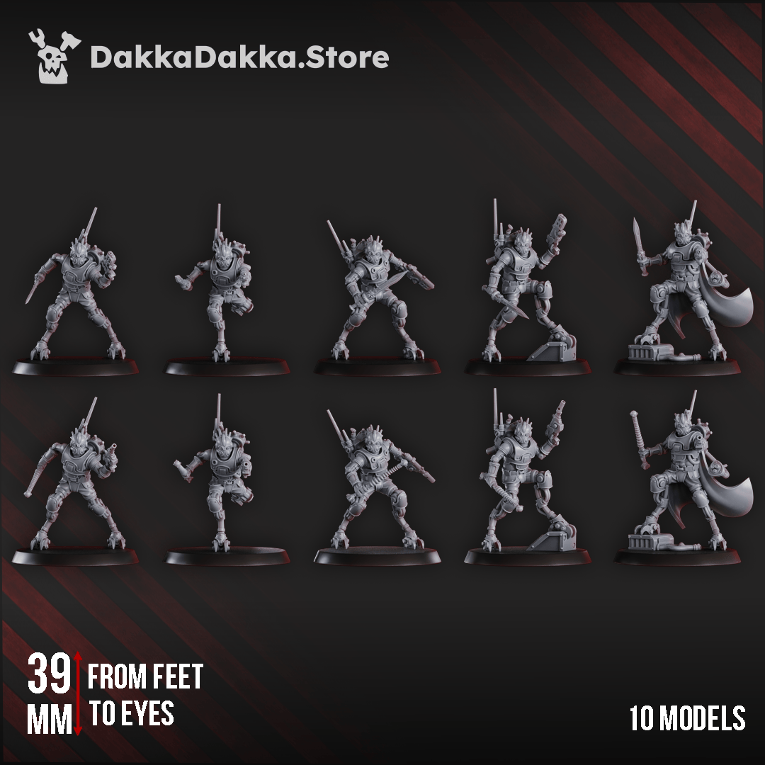 Tabletop Terrain Miniature Persecutors Contrakeens Squad (x10)