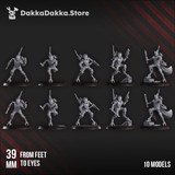 Tabletop Terrain Miniature Persecutors Contrakeens Squad (x10)