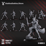 Tabletop Terrain Miniature Persecutors Contrakeens Squad (x10)