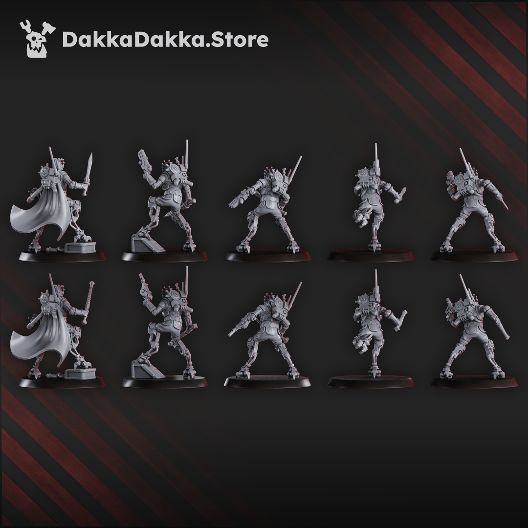 Tabletop Terrain Miniature Persecutors Contrakeens Squad (x10)