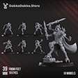Tabletop Terrain Miniature Persecutors Shredkeens Squad (x10)