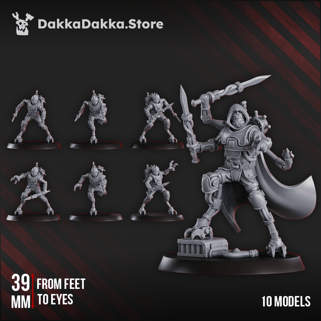 Tabletop Terrain Miniature Persecutors Shredkeens Squad (x10)