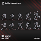 Tabletop Terrain Miniature Persecutors Shredkeens Squad (x10)