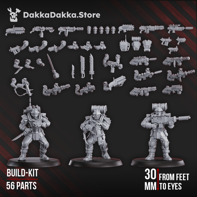 Tabletop Terrain Miniature Phaeton Guard Special Forces (build kit) (2026 February Release)