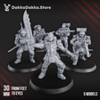 Tabletop Terrain Miniature Phaeton Guard Special Forces (x5)