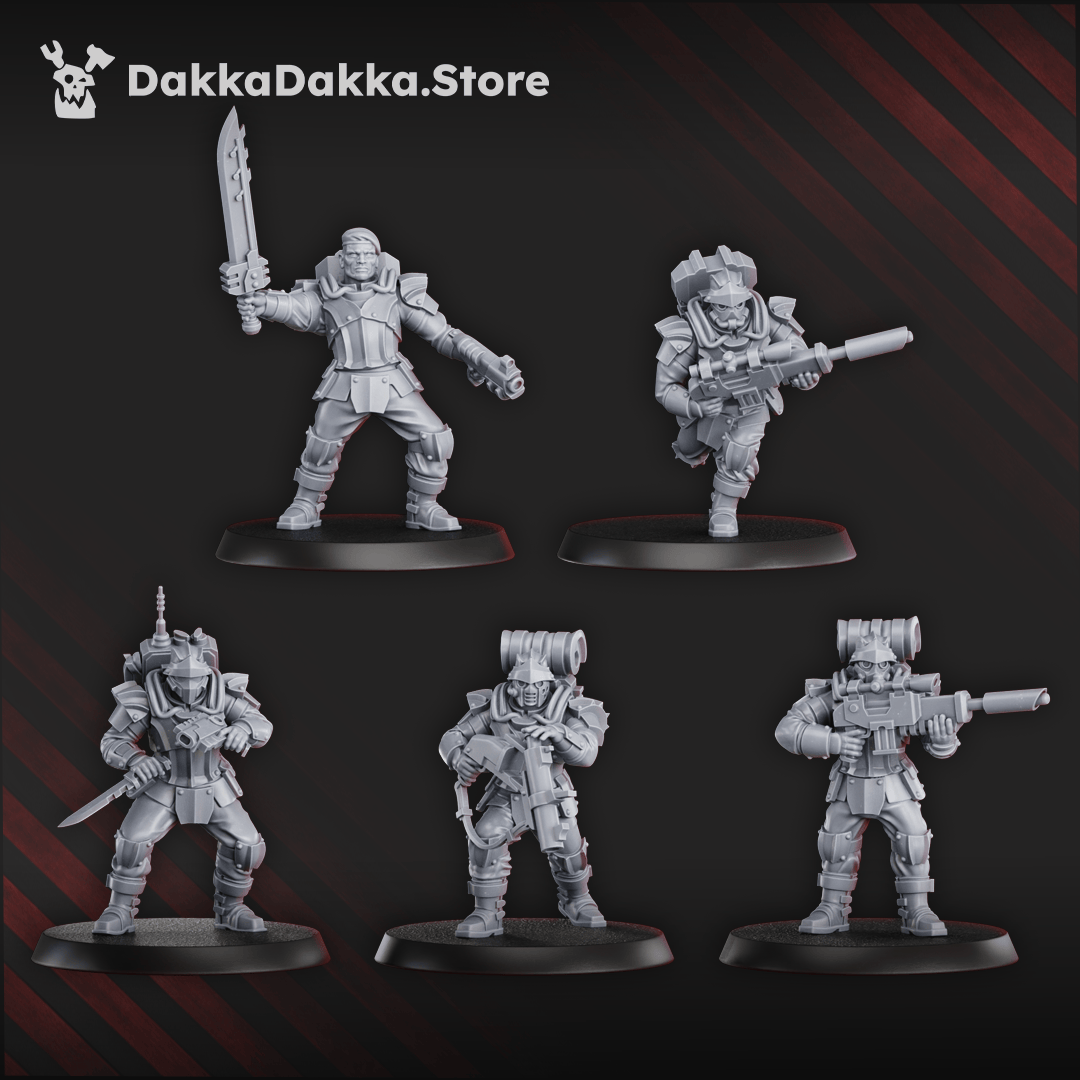 Tabletop Terrain Miniature Phaeton Guard Special Forces (x5)
