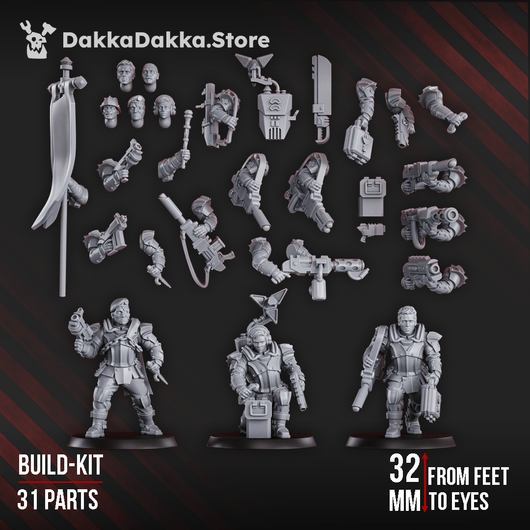Tabletop Terrain Miniature Phaeton Special Forces Masters Squad (Build kit)