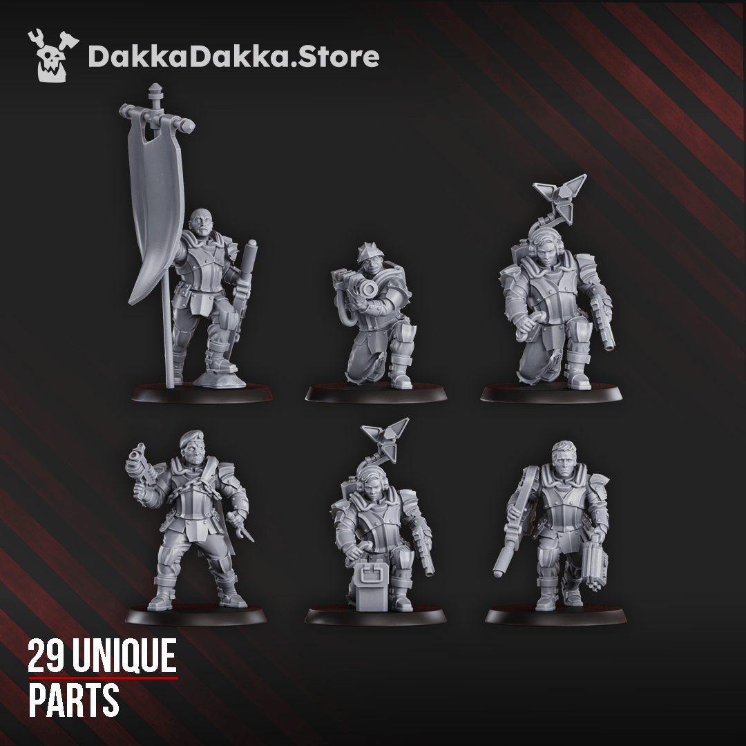 Tabletop Terrain Miniature Phaeton Special Forces Masters Squad (Build kit)