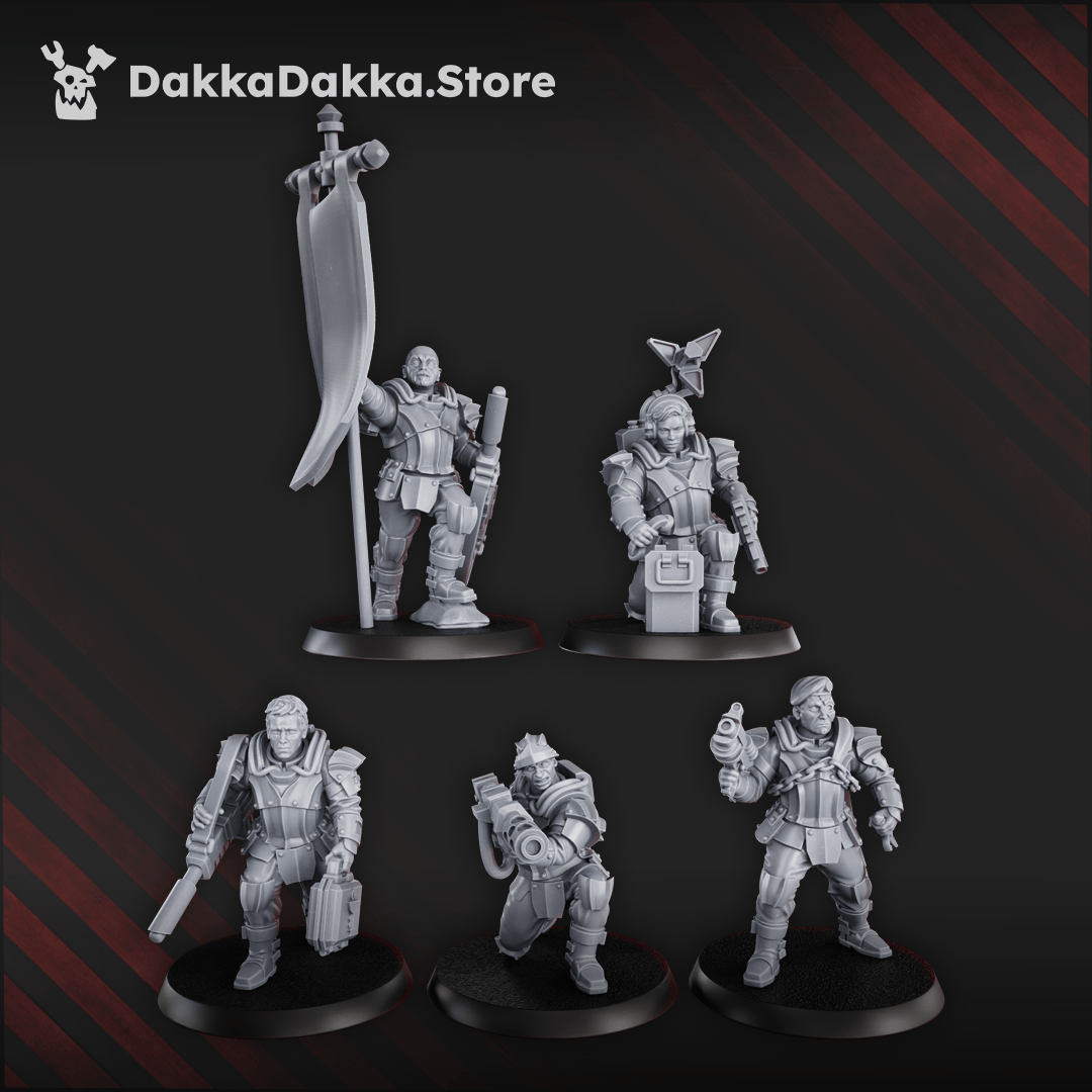 Tabletop Terrain Miniature Phaeton Special Forces Masters Squad (x5)