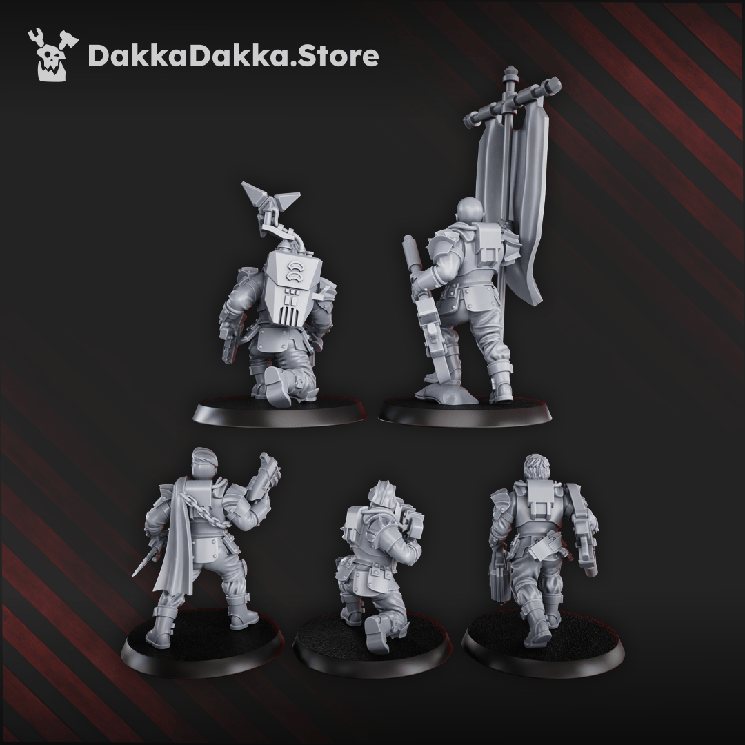 Tabletop Terrain Miniature Phaeton Special Forces Masters Squad (x5)