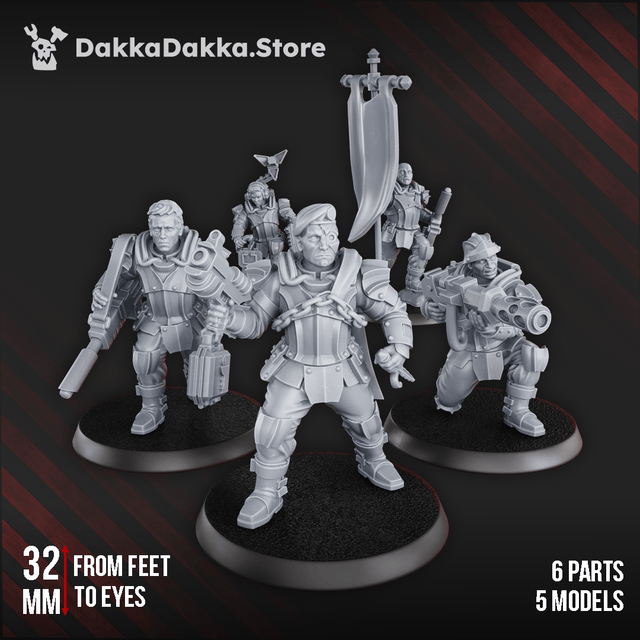 Tabletop Terrain Miniature Phaeton Special Forces Masters Squad (x5)
