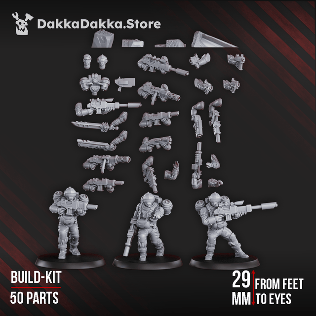 Tabletop Terrain Miniature Phaeton Special Forces Unit (Build kit)