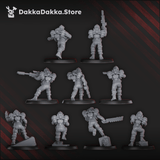 Tabletop Terrain Miniature Phaeton Special Forces Unit (x9)