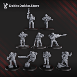 Tabletop Terrain Miniature Phaeton Special Forces Unit (x9)