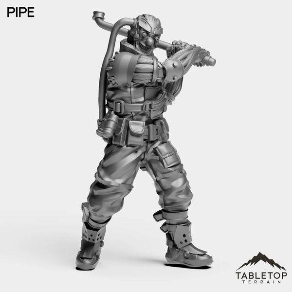 Tabletop Terrain Miniature Pipe - Strike Team Omega & Almighty Friends