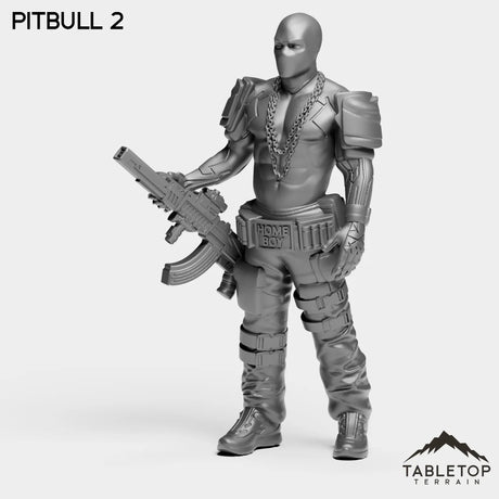 Tabletop Terrain Miniature PitBull 2 PitBulls - The B-Mob