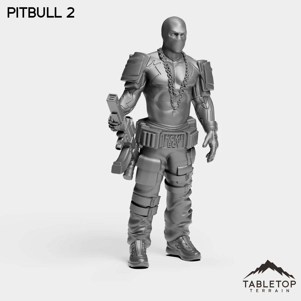 Tabletop Terrain Miniature PitBulls - The B-Mob