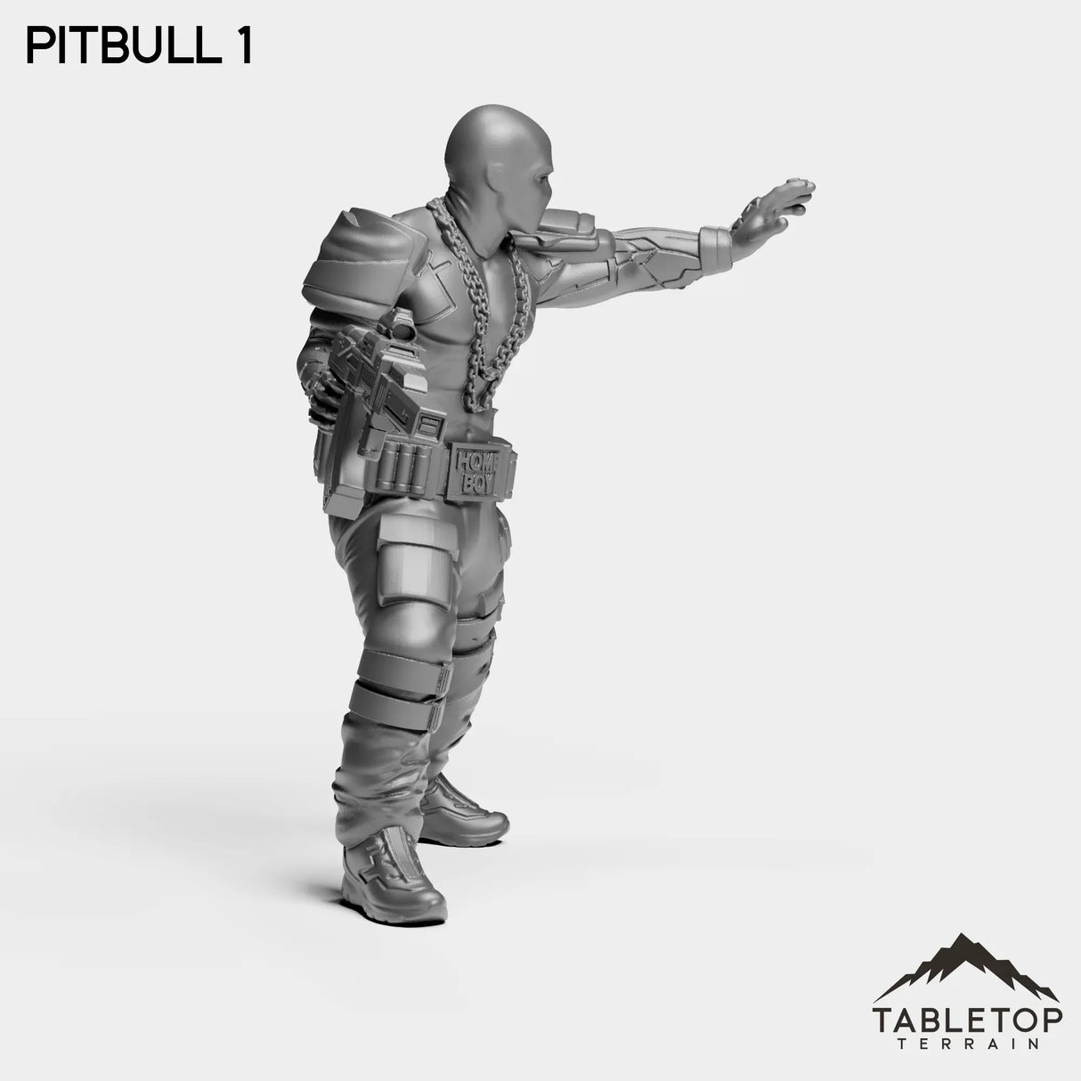 Tabletop Terrain Miniature PitBulls - The B-Mob