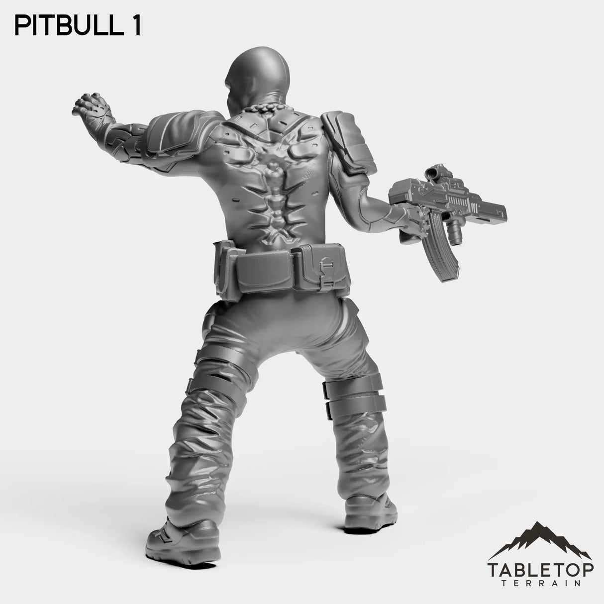 Tabletop Terrain Miniature PitBulls - The B-Mob
